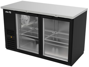 REFRIGERADORES CONTRABARRA CON 2 PUERTAS DE CRISTAL ASBER