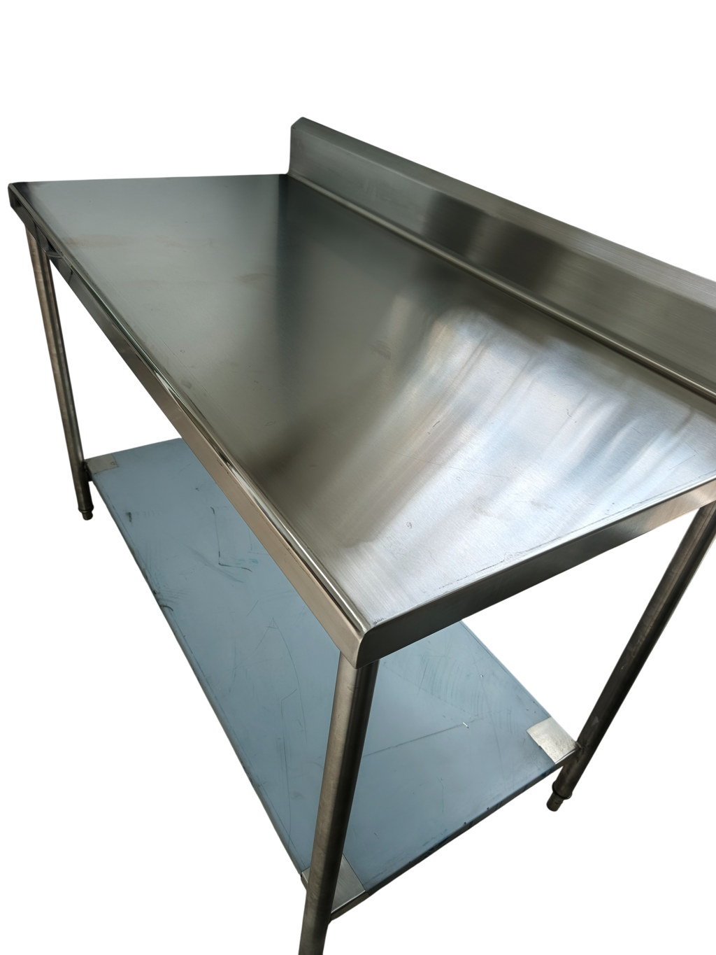 Mesa de Trabajo Acero Inoxidable con Entrepaño 138x70x90 cm – BRASAcero