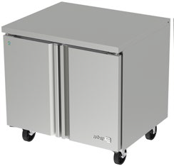 MESA REFRIGERADA BAJO MOSTRADOR ASBER 2 PUERTAS